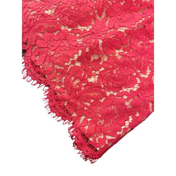 Eliza J Andressa Pink Lace Knee Length Lined Dress Sz 10 - Picture 7 of 13